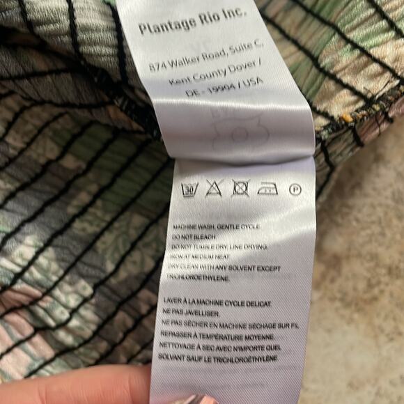 Farm Rio Black Garden Ruffle Mini Dress - Picture 14 of 16